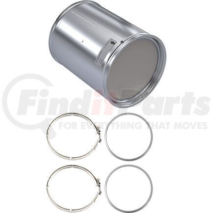 Skyline Emissions BG1101-C DPF KIT CONSISTING OF 1 DPF, 2 GASKETS, AND 2 CLAMPS