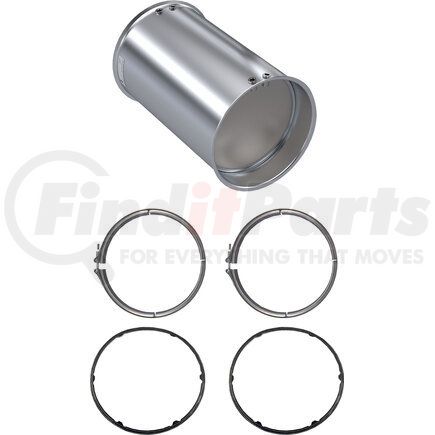 SKYLINE EMISSIONS CN1505-C DPF KIT CONSISTING OF 1 DPF, 2 GASKETS, AND 2 CLAMPS