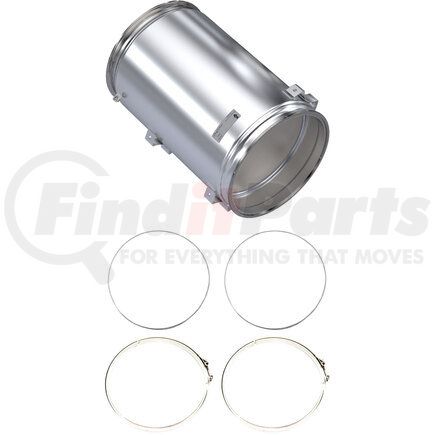 Skyline Emissions DQ1508-C DPF KIT CONSISTING OF 1 DPF, 2 GASKETS, AND 2 CLAMPS