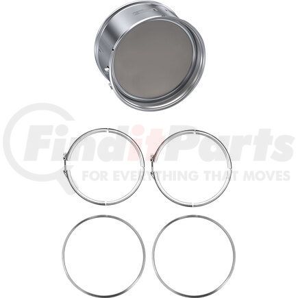 Skyline Emissions MQ0710-C DPF KIT CONSISTING OF 1 DPF, 2 GASKETS, AND 2 CLAMPS