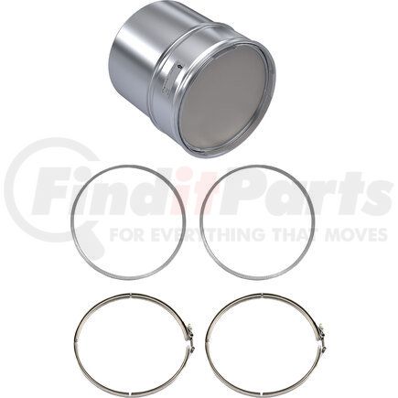 Skyline Emissions VN1203-C DPF KIT CONSISTING OF 1 DPF, 2 GASKETS, AND 2 CLAMPS