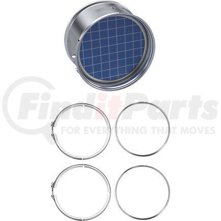 Skyline Emissions XQ0710-C DPF KIT CONSISTING OF 1 DPF, 2 GASKETS, AND 2 CLAMPS