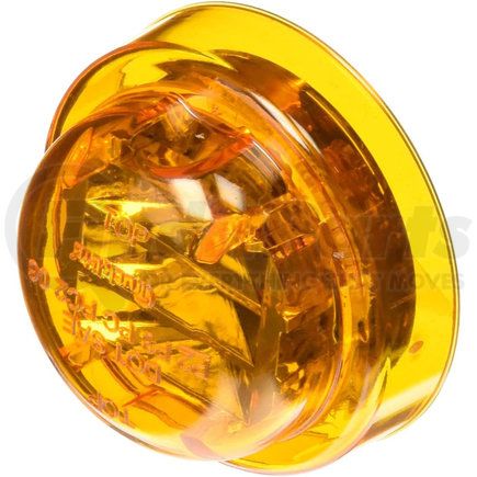 Paccar 10275Y Marker Light - 10 Series, Yellow, Round, High Profile, LED, 8 Diodes, Grommet Mount, PL-10, 12V