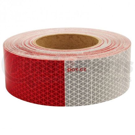 Paccar 18806RFL Reflective Tape - V92, Red and White, 2 in. x 150 ft., Conspicuity