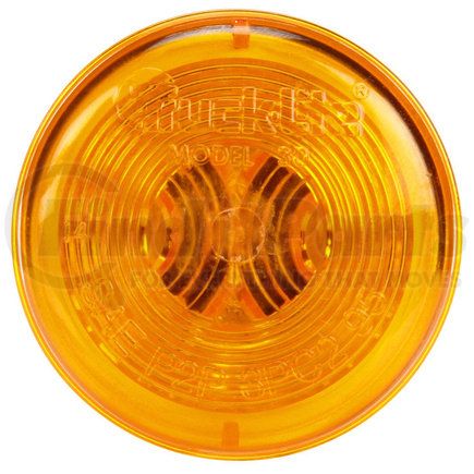 Paccar 30200Y Marker Light - 30 Series, Yellow, Round, Incandescent, 12V, Polycarbonate