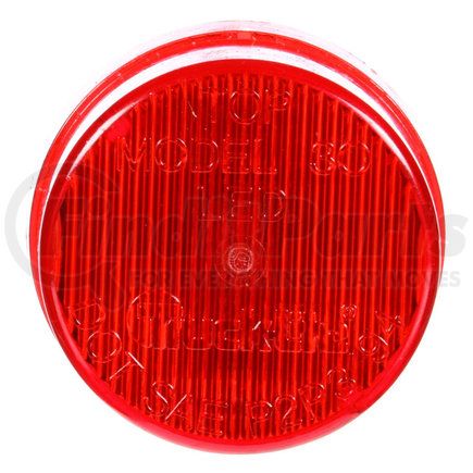 Paccar 30250R Marker Light - 30 Series, Red, Round, LED, 2 Diodes, Grommet Mount, Fit N' Forget, 12V