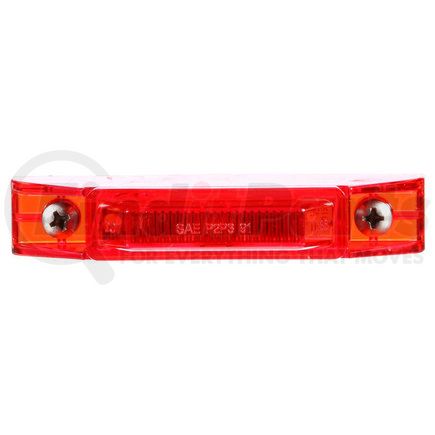 Paccar 35200R Marker Light - 35 Series, Red, Rectangular, LED, 1 Diode, 3/4" Wide, Fit N' Forget