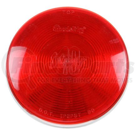 Paccar 40242R Brake / Tail / Turn Signal Light - Super 40, Red, Round, Incandescent, Grommet Mount, PL-3, 12V