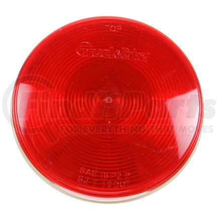Paccar 40282R Brake / Tail / Turn Signal Light - 40 Economy, Red, Round, Incandescent, Grommet Mount, No Plug, PL-3, 12V