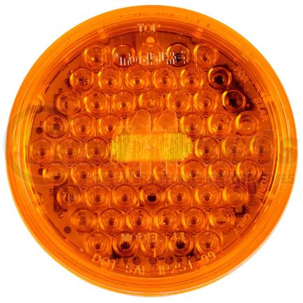 Paccar 44211Y Strobe Light - Super 44, Yellow, Round, LED, 42 Diodes, Grommet Mount, Fit N' Forget