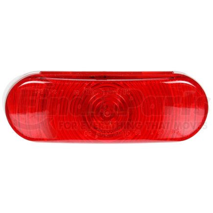 Paccar 60202R Brake / Tail / Turn Signal Light - Super 60, Red, Oval, Incandescent, 1 Bulb, Grommet Mount, PL-3, 12V