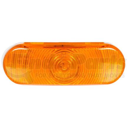 Paccar 60202Y Turn Signal / Parking Light - Super 60, Yellow, Oval, Incandescent, 1 Bulb, Grommet Mount, PL-3, 12V