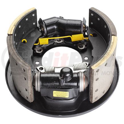 Haldex RH202271X LikeNu Backplate Assembly - Rear, with Shoes, Remanufactured, RH, Lucas Girling Applications, 7" Shoes