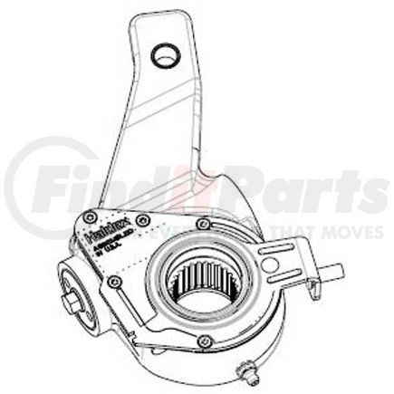 Haldex 30050181 Air Brake Automatic Slack Adjuster - Rear, 6.5" Arm Length, 1.5" Spline Diameter, 28 Spline