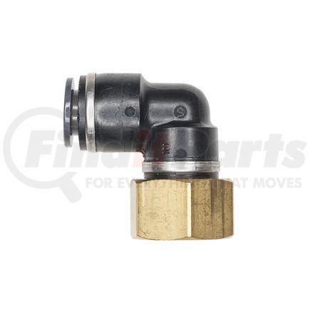 Haldex APC70S4X2 Air Brake Air Line Connector Fitting - Female 90° Elbow, Swivel, 1/4 Tube, 1/8-27 Pipe Thread