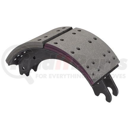 Haldex GD4515QR Drum Brake Shoe and Lining Assembly - Rear, Relined, 1 Brake Shoe, without Hardware, for use with Meritor "Q" Current Design Applications