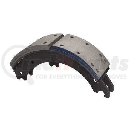Haldex GF4524QR Drum Brake Shoe and Lining Assembly - Front, Relined, 1 Brake Shoe, without Hardware, for use with Meritor "Q" Current Design Applications