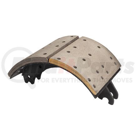 Haldex GG4552QNR Drum Brake Shoe and Lining Assembly - Rear, Relined, 1 Brake Shoe, without Hardware, for use with Meritor "Q" Current Design Applications