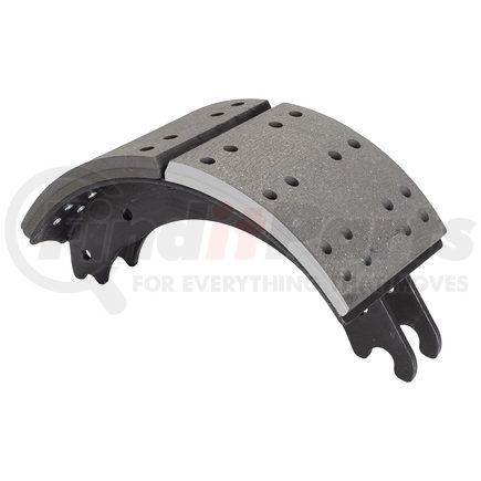 Haldex GR4515QR Drum Brake Shoe and Lining Assembly - Rear, Relined, 1 Brake Shoe, without Hardware, for use with Meritor "Q" Current Design Applications
