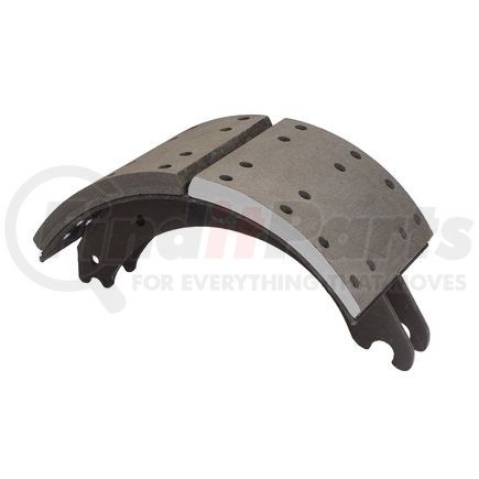 Haldex GR4718QR Drum Brake Shoe and Lining Assembly - Rear, Relined, 1 Brake Shoe, without Hardware, for use with Meritor "Q" Plus Applications