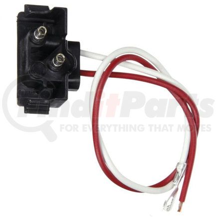 Paccar 94992 Brake / Tail / Turn Signal Light Plug - 16 Gauge GPT Wire, Right Angle PL-2, Stripped End/Ring Terminal, 11 in.