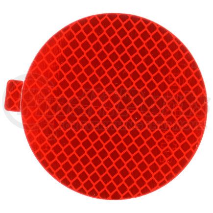 Paccar 98175R Reflector - 3" Round, Red, Adhesive Mount, Retro Reflective Tape