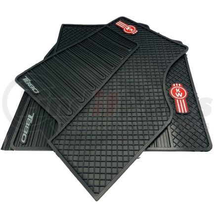 Paccar KWL0G0T880 Floor Mat - Driver and Passenger Side, Black