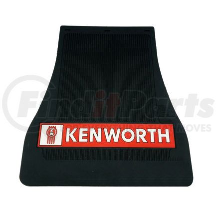 Paccar MF0001K Mud Flap - Black, Rubber, 14 x 16, with Kenworth Logo