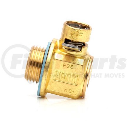 Paccar T211 Engine Oil Drain Valve - M27 x 2.0, Non-Nipple, Forged Brass, 145 PSI