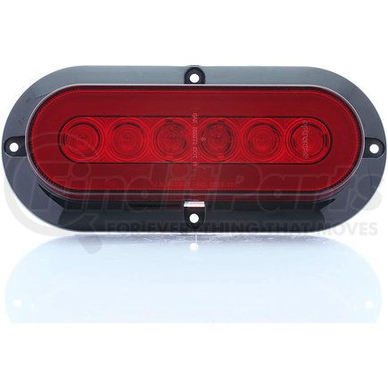 Paccar STL178RFPBP Brake / Tail / Turn Signal Light - Red, 6", Oval, LED, Sealed, Surface Mount