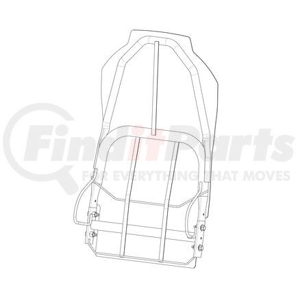 Paccar SP12126 Seat Back Frame - High Back, for Kenworth Applications