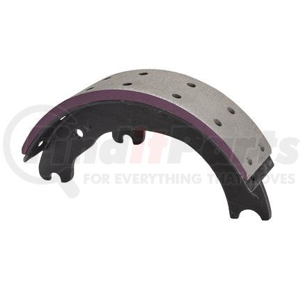 Haldex GD1443ER Drum Brake Shoe and Lining Assembly - Rear, Relined, 1 Brake Shoe, without Hardware, for use with Eaton "ES" Applications