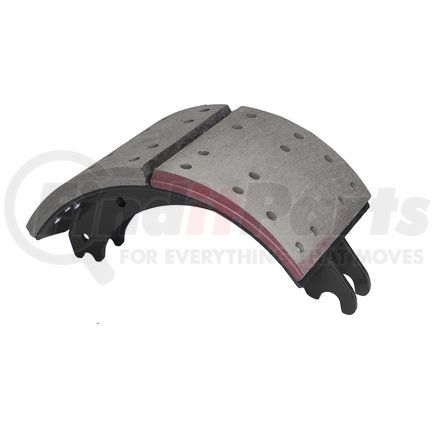 Haldex GD4711QR Drum Brake Shoe and Lining Assembly - Rear, Relined, 1 Brake Shoe, without Hardware, for use with Meritor "Q" Plus Applications