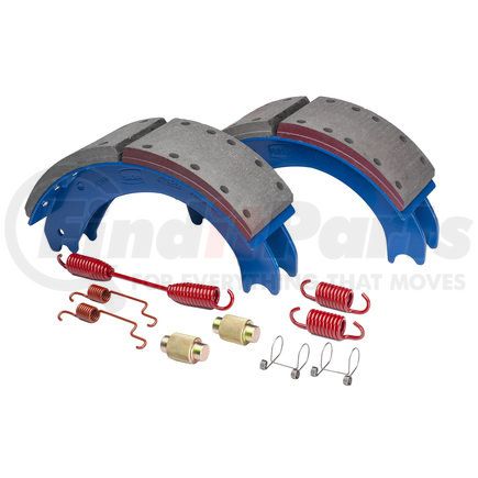 Haldex GD4719ES2J Drum Brake Shoe Kit - Rear, New, 2 Brake Shoes, with Hardware, FMSI 4719, for Eaton "ESII" Applications