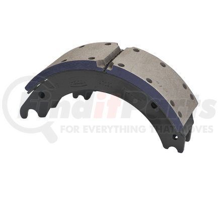 Haldex GF4702QR Drum Brake Shoe and Lining Assembly - Rear, Relined, 1 Brake Shoe, without Hardware, for use with Meritor "Q" Plus Applications
