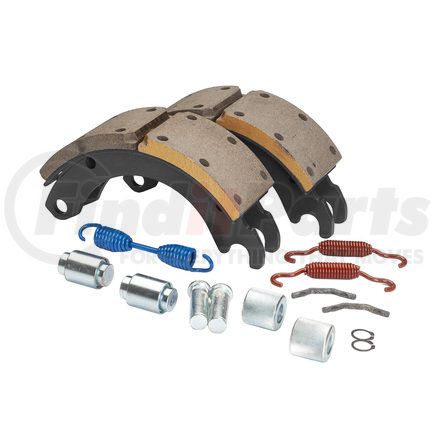 Haldex GG4700DXQG Drum Brake Shoe Kit - Remanufactured, Rear, Relined, 2 Brake Shoes, with Hardware, FMSI 4700, for Dexter (PQ) Style Applications