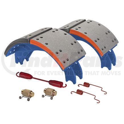 Haldex GP4709ES2J Drum Brake Shoe Kit - Rear, New, 2 Brake Shoes, with Hardware, FMSI 4709