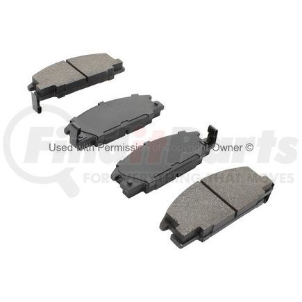 MPA Electrical 1003-0363C Quality-Built Disc Brake Pad Set - Black Series, Ceramic, with Hardware