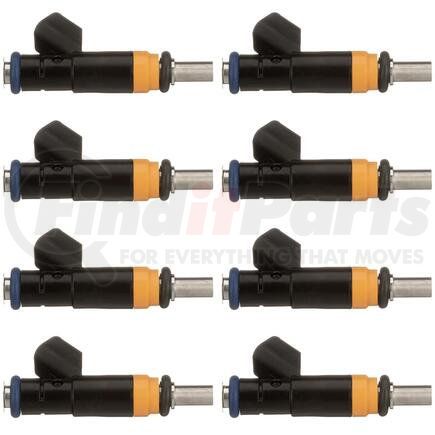 Standard Ignition FJ732RP8 Fuel Injector - Black/Orange, MFI, 2 Male Blade Terminals, with O-Rings