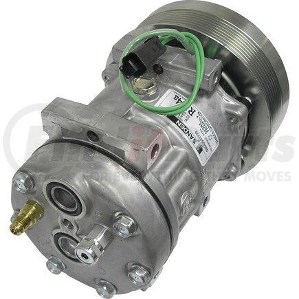 Universal Air Conditioner (UAC) CO4302 A/C Compressor -- Sanden SD7H15 Compressor Assembly
