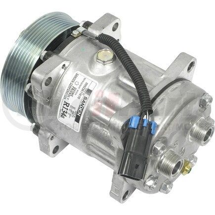 Universal Air Conditioner (UAC) CO4477 A/C Compressor -- Sanden SD7H15 Compressor Assembly