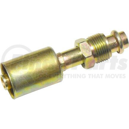 Universal Air Conditioner (UAC) FT1402SBC A/C Refrigerant Hose Fitting -- Steel Straight Male Oring Beadlock Fitting