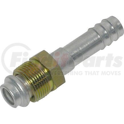 Universal Air Conditioner (UAC) FT1403C A/C Refrigerant Hose Fitting -- Aluminum Straight Male Oring Barb Fitting