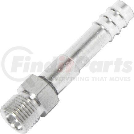 Universal Air Conditioner (UAC) FT1801C A/C Refrigerant Hose Fitting -- Aluminum Straight Male Insert Oring Barb Fitting