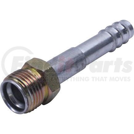 Universal Air Conditioner (UAC) FT1812C A/C Refrigerant Hose Fitting -- Aluminum Straight Male Insert Oring Barb Fitting