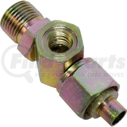 Universal Air Conditioner (UAC) FT1972C A/C Refrigerant Hose Fitting -- Steel Str. Male Insert Female Oring w/ Switch Port