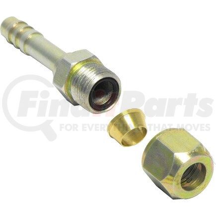 Universal Air Conditioner (UAC) FT2680C A/C Refrigerant Hose Fitting -- Steel Straight Compression Barb Fitting
