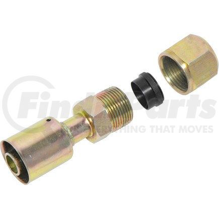 Universal Air Conditioner (UAC) FT2904SBC A/C Refrigerant Hose Fitting -- Steel Straight Compression Beadlock Fitting