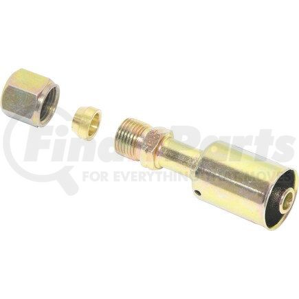 Universal Air Conditioner (UAC) FT2905SBC A/C Refrigerant Hose Fitting -- Steel Straight Compression Beadlock Fitting
