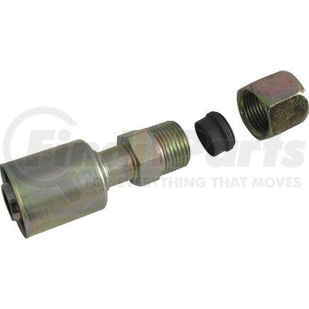 Universal Air Conditioner (UAC) FT2907SBC A/C Refrigerant Hose Fitting -- Steel Straight Compression Beadlock Fitting
